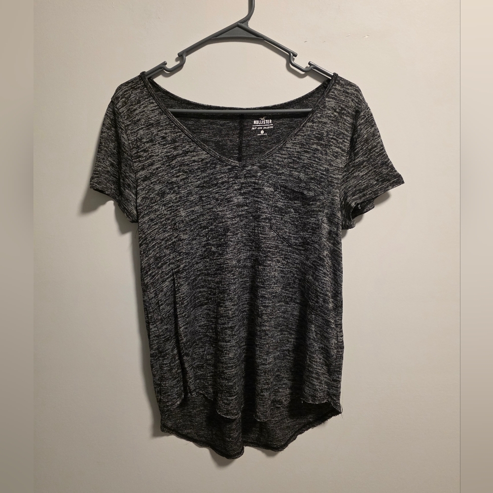 Hollister Charcoal Short Sleeve Tee